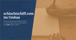 Desktop Screenshot of forum.schlachtschiff.com